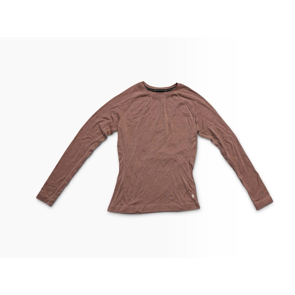 Smartwool Merino Womens Base Layer Top Coral Sz L Hiking Autumn Outdoors